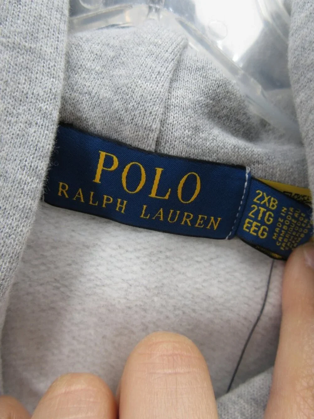 Polo Ralph Lauren Sweatshirt 2XB Big Hoodie Pullover Pony Drawstring